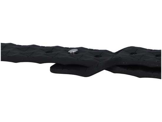 GlacierX Silikon Rhombille Black Armband für Apple Watch 42/44/45/49mm Schwarz