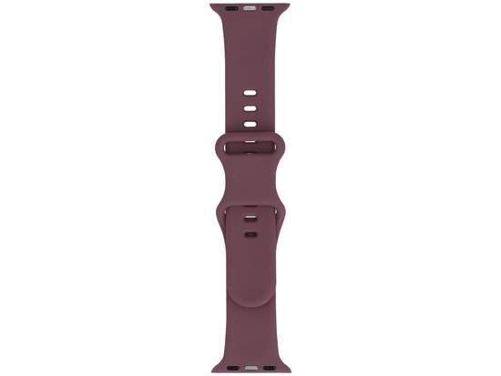 Pasek do smartwatcha GlacierX Silicone Leopard Vintage Mauve do Apple Watch 38/40/41mm Malwowy