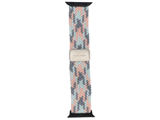 Pasek GlacierX Braided Magnetic Buckle Mint Candy do Apple Watch 38/40/41mm Miętowo-różowy