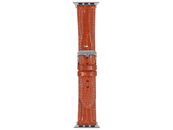 Neues Band GlacierX Glossy Leather Karamellbraun für Apple Watch 38/40/41mm Karamell.