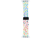 Pasek GlacierX Silicone Magnetic Buckle White Confetti do Apple Watch 42/44/45/49mm Wielokolorowy