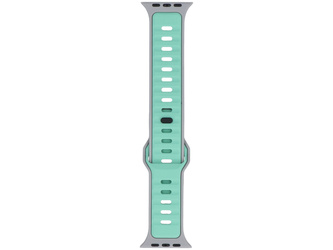 Pasek do smartwatcha GlacierX Silicone Retro Future Mint Moon do Apple Watch 42/44/45/49mm Miętowo-Szary