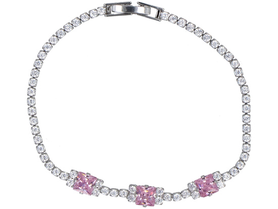 Mondarmband Silber-Rosa