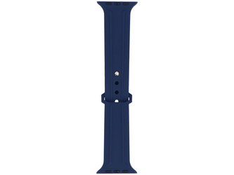 Pasek do smartwatcha GlacierX Silicone Synthwave Midnight Blue do Apple Watch 42/44/45/49mm Granatowy