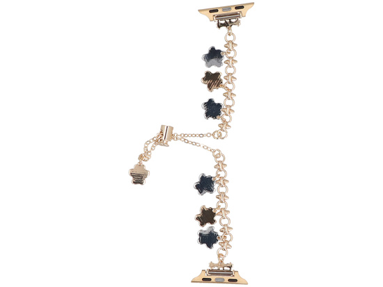 Bransoleta do smartwatcha GlacierX Slider Clasp Little Paws Charm Bracelet Gold do Apple Watch 38/40/41mm Złota