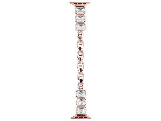 Neue Armbanduhr GlacierX Zirconia Chain Bracelet Roségold für Apple Watch 38/40/41mm Farbe Roségold