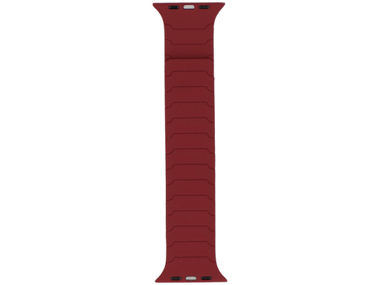 Pasek do smartwatcha GlacierX Silicone Magnetic ExoStripe Burgundy do Apple Watch 42/44/45/49mm Bordowy