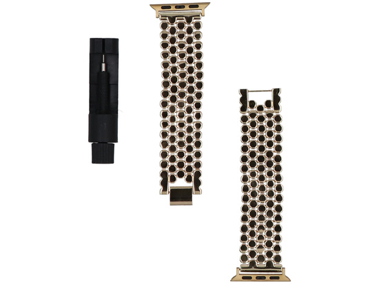 Bransoleta do smartwatcha GlacierX Hex Grid Bracelet Gold do Apple Watch 38/40/41mm Złota