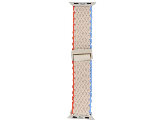Pasek GlacierX Braided Magnetic Buckle Tropical Cream do Apple Watch 38/40/41mm Kremowy