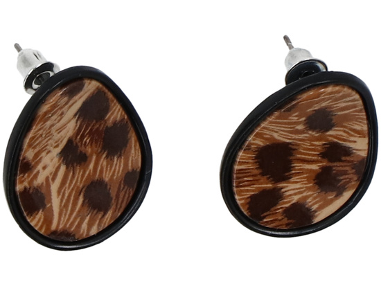 Ohrringe Panther Braun