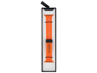 Pasek do smartwatcha GlacierX Silicone Air Dot Magnetic Vibrant Orange do Apple Watch 42/44/45/49mm Pomarańczowy