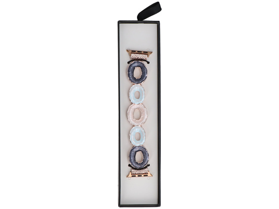 Bransoleta do smartwatcha GlacierX Gleam Garden Stretch Bracelet Ocean Blush do Apple Watch 38/40/41mm Różowo-Niebieska