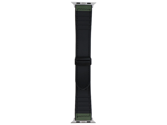 GlacierX Pasek Leather Magnetic Buckle Stone Green do Apple Watch 42/44/45/49mm Nefrytowy Zielony