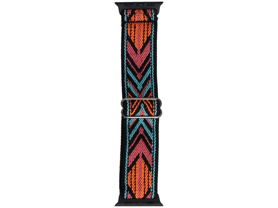 Pasek do smartwatcha GlacierX Nylon Nomad Threads Tropical Prism do Apple Watch 38/40/41mm Pomarańczowo-Miętowy