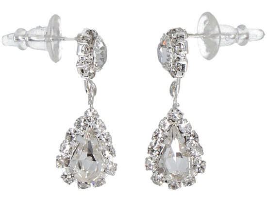 Komplet biżuterii Wiktoriańska Srebrny zestaw Naszyjnik + kolczyki