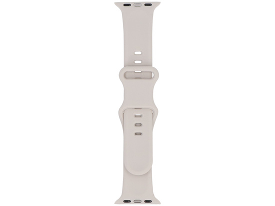 Pasek do smartwatcha GlacierX Silicone Leopard Ivory do Apple Watch 38/40/41mm Śmietankowy