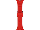 Pasek do smartwatcha GlacierX Silicone Grooved Crimson Red do Apple Watch 38/40/41mm Czerwony