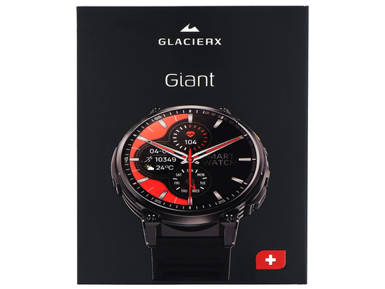 Neuer Smartwatch GlacierX Giant Black GX-G241