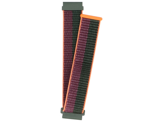 Pasek do smartwatcha GlacierX Grip Strap Nylon Forest Plum Zielono-fioletowy 22mm