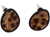 Kolczyki Pantera Brązowe