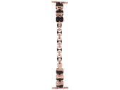 Neue Armbanduhr GlacierX Zirconia Chain Bracelet Roségold für Apple Watch 38/40/41mm Farbe Roségold