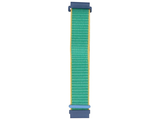 Neues Armband für die Smartwatch GlacierX Grip Strap Nylon Crayon Green Jadeit + Gelb und Blau 22mm