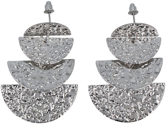 Kolczyki Fale Srebrne