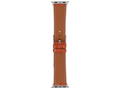 GlacierX Pasek Glossy Leather Caramel Brown do Apple Watch 38/40/41mm Karmelowy