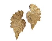 Kolczyki Botanika Złote