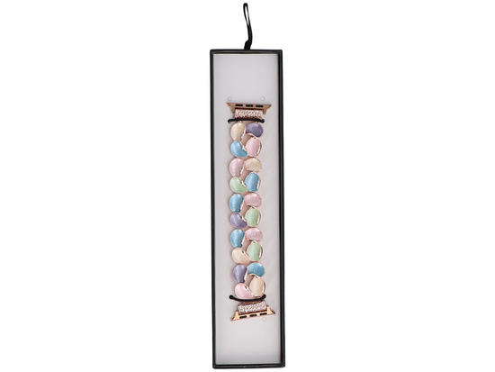 Bransoleta do smartwatcha GlacierX Gleam Petals Stretch Bracelet Cotton Candy do Apple Watch 38/40/41mm Pastelowa