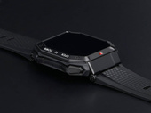 Zestaw Smartwatch GlacierX Trail Black GX-TC55 + Pasek GlacierX Grip Strap Nylon Black 22mm