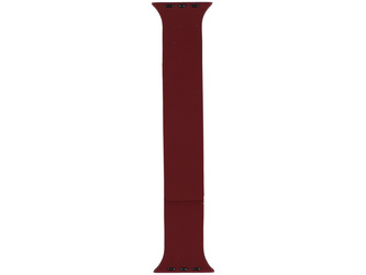 Pasek do smartwatcha GlacierX Silicone Smooth Grained Magnetic Burgundy Black do Apple Watch 42/44/45/49mm Bordowo-Czarny