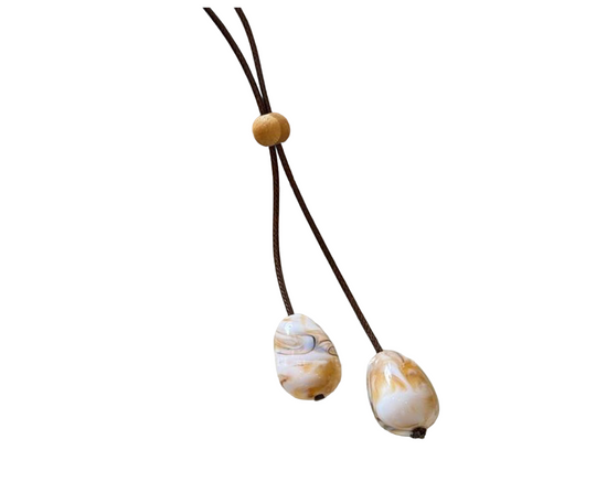 Boho Halskette Weiß