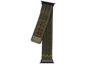Neues GlacierX Grip Strap Nylon Vintage Olive Armband für Apple Watch 42/44/45/49mm in militärischem Grün