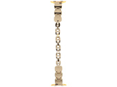 Neue Armbanduhr GlacierX Zirconia Chain Bracelet Gold für Apple Watch 38/40/41mm Farbe Gold