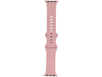 Pasek do smartwatcha GlacierX Silicone Textured Misty Rose do Apple Watch 38/40/41mm Różowy