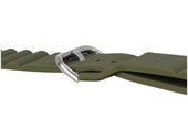 Pasek do smartwatcha GlacierX Silicone Grooved Dark Olive Green do Apple Watch 42/44/45/49mm Zielony