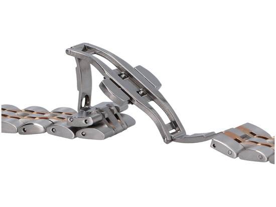 Bransoleta do smartwatcha GlacierX Multi-Link Bracelet Silver&Rose Bicolor do Apple Watch 38/40/41mm Srebrno-Różowa