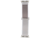 Pasek GlacierX Braided SlideLock Frost Gray do Apple Watch 38/40/41mm Biało-Szary
