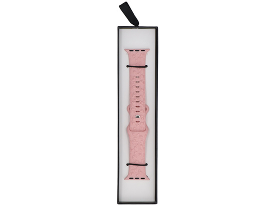 Pasek do smartwatcha GlacierX Silicone Textured Misty Rose do Apple Watch 38/40/41mm Różowy
