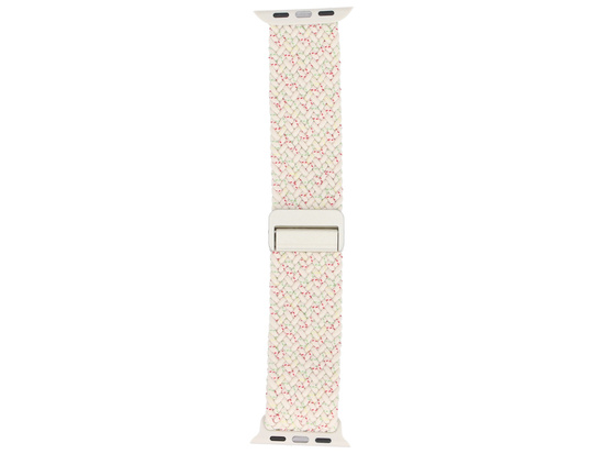 Neues Armband für die Smartwatch GlacierX Geflochtene Magnetische Schnalle Vanilla Sprinkle für die Apple Watch 38/40/41mm Cremefarben mit bunten Akzenten