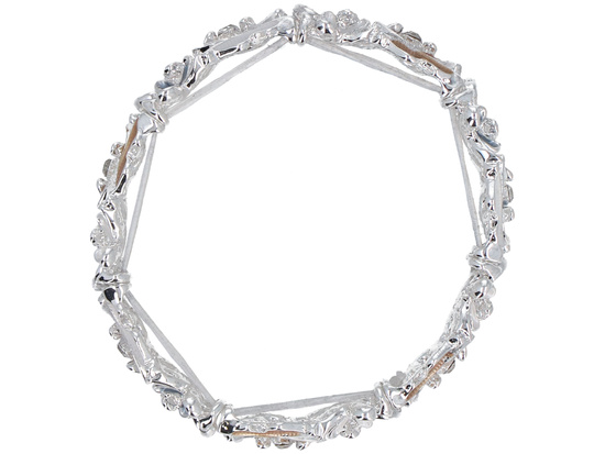 Armband Arkadia Silber-Blau-Gelb