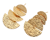 Ohrringe Wellen Gold