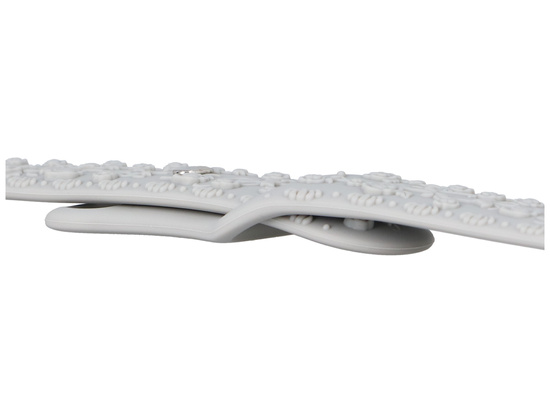 Neues Armband aus GlacierX Silikon mit strukturierter Oberfläche in Stein-Grau für die Apple Watch 38/40/41mm Grau