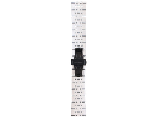 Bransoleta do smartwatcha GlacierX Modern Bicolor Silver & Black Srebrny + czarny 22mm