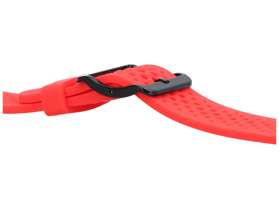Pasek do smartwatcha GlacierX Silicone Air Dot Ice Red Czerwony 22mm