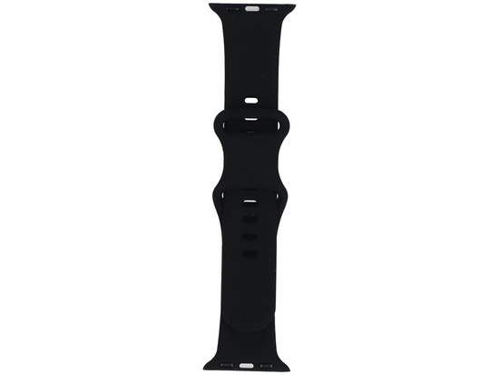 Pasek do smartwatcha GlacierX Silicone Leopard Black do Apple Watch 38/40/41mm Czarny