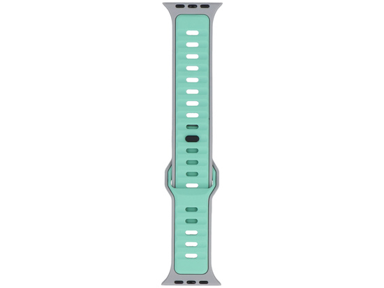 Pasek do smartwatcha GlacierX Silicone Retro Future Mint Moon do Apple Watch 42/44/45/49mm Miętowo-Szary