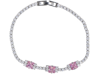 Mondarmband Silber-Rosa