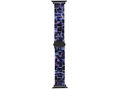 Bransoleta do smartwatcha GlacierX Resin Link Bracelet Dark Orchard do Apple Watch 38/40/41mm Czarno-kolorowa